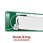 Staples 2" 3-Ring View Binder, D-Ring, Green (ST55433)~#|#~93134C72-6C13-4758-958E3F01B56790C3_sc7