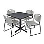 Regency 42-inch Square Table with Cain Base & 4 Zeng Stack Chairs, Gray (TB4242GY44GY)~#|#~9328CCB3-B745-41FE-9B143E49C9A7A66B_sc7
