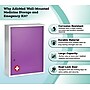 Viva Comfort Dual Lock Surface-Mount Medicine Medical Cabinet, 1.1 cu. ft., Purple (ADI999-04-PUR-MK)~#|#~932A55F2-4B47-42D5-A43C25CDF148CA26_sc7