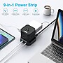 Uncaged Ergonomics Cube 5-Outlet 4-USB Port Surge Protector, 10', Black (PC-b-c)~#|#~9346A231-7BB2-4326-9434BE3BAB0E9F0E_sc7