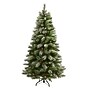 Nearly Natural 6' Snowed French Alps Mountain Pine Artificial Christmas Tree with 583 Bendable Branches and Pine Cones (T1859)~#|#~93711DF2-2546-4735-BDB1B606D9C04E89_sc7