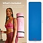 Sunny Health & Fitness Premium 1/2" Extra Thick Exercise Yoga Mat, Blue (SF-EM03-BU)~#|#~9374E7B3-7840-445F-899219D1A8A1DDB1_sc7