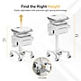 Mount-It! MedHub Powered Height-Adjustable Mobile Cart Workstation with Drawers & Built-In Power Strip, White/Gray (MI-16057)~#|#~939A35FA-7DA6-4A58-BCD284C67EF5DA64_sc7