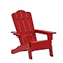 Flash Furniture Newport Adirondack Chair with Cup Holder, Red (LEHMP104410RD)~#|#~939CD5D2-8DFC-4852-AABBE9503F3137DA_sc7