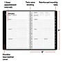 2027 Staples 5" x 8" Weekly & Monthly Appointment Book, Faux Leather Cover, Black (ST58454-27)~#|#~93AC9F7D-AFE0-469C-86717C6CB7369F3F_sc7
