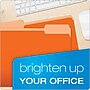 Pendaflex Recycled File Folder, 1/3-Cut Tab, Assorted, Letter Size, Orange, 100/Box (4210 1/3 ORA)~#|#~93BBA266-439C-4003-82C1C02ACB9F457D_sc7
