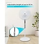 Black & Decker 18" Oscillating Pedestal Fan with Remote, 3-Speed, White (BDSF18MW)~#|#~93C32393-EC32-420B-B216D67BA8832D0E_sc7