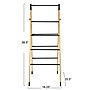 Household Essentials Bamboo V-Shaped Folding Clothes Drying Rack, Black (HE1203)~#|#~93D4C6DA-8A25-45A1-8D5E5B7FBE151F6C_sc7