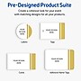 Avery Gold Double-Dipped Edge Matte Blank Card, White, 120/Pack (S00-DKF)~#|#~93F16948-7A25-47F7-B32F1EE970958305_sc7