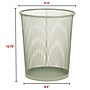 Staples Metal Mesh Trash Can, 4.4 Gallon, Sage Green, 3/Pack (ST63859)~#|#~93FD103E-6F3E-4E8A-B28B8D6809CBF5CF_sc7