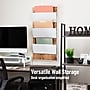 Mind Reader 3-Pocket Wood and Metal Mountable Wall File, Letter Size, White (WALLPOCKET-WHT)~#|#~9419EDC8-D1CB-49A5-A6DBB07BE43AFEBB_sc7