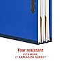 Staples 100% Recycled Heavy Duty Classification Folder, 2-Dividers, 2" Expansion, Letter Size, Dark Blue, 10/Box (ST62550)~#|#~941FB524-B629-4526-A9208BC0E2CCAE13_sc7