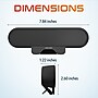 Delton P150 Clip-On 10-Watt Computer Speaker, USB-A, Black (DSP150C-U)~#|#~94224CD3-28D2-43FB-8CCC01E039071014_sc7