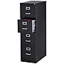 Staples 4-Drawer Vertical File Cabinet, Letter Size, Lockable, 51.97"H x 14.9"W x 26.5"D, Black (59603/25411)~#|#~942F130D-30F4-43FB-82ECBB5F3FBB3AED_sc7