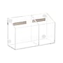 Mind Reader 2-Compartment Dry Erase Marker and Eraser Holder, Clear (WBORG-CLR )~#|#~94305637-4A0D-4893-9E1BD7FCB2FFA777_sc7
