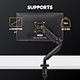 Fellowes Platinum Series Adjustable Arm, Up to 40" Monitor, Black (8043301)~#|#~9449F23C-852A-4C21-AC249ABB7A40D2A9_sc7