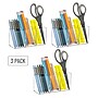 Mind Reader 3-Compartment Plastic Pen and Accessories Holder, Clear, 3/Pack (PENCOMP3-CLR)~#|#~944EDDAF-1C32-41ED-86805EAE57E6FDA2_sc7
