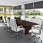Bush Business Furniture 120W x 48D Boat Shaped Conference Table with Wood Base, Black Walnut (99TB12048BWK)~#|#~94769398-6626-466E-A3656850AEA3D6A7_sc7