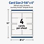 Avery Rectangle Tent Cards , 2-1/6" x 4", Textured Matte, 200 Labels/Pack (95330)~#|#~94882CA2-F731-4C31-AD308CC31D722005_sc7