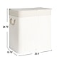 Household Essentials 39-Gallon 2-Section Hamper with Lid, Bamboo, White (HE1226)~#|#~94B4772D-5317-4F1F-AEEC5CB1459C946B_sc7