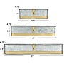 Storied Home Decorative Metal Boxes with Hinged Lid, Silver, 3/Pack (EC1658)~#|#~94B772A7-59E0-43EF-841DC577678E4D0E_sc7