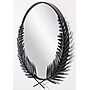 Infinity Instruments Empress Metal Wall Mirror, 22" (20006BK)~#|#~94C1FE4C-F3D0-4E2B-A54088C8CECDCBB9_sc7