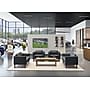 HON Parkwyn 53.5" Polyurethane Loveseat, Black (HVLVL2.BLK01)~#|#~94C331D3-B128-422A-B7478D1F0009B73B_sc7