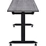 Lorell 63"W x 24"D Mobile Folding Training Table, Laminate, With Wheels, Weathered Charcoal (LLR60736)~#|#~94CA1E55-E92D-483F-BEF97075EB61065B_sc7