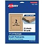 Avery Matte General Use Blank Cards, Kraft Brown, 50/Pack (95344)~#|#~94EF94DC-8D63-475D-BA41BF40ED21A756_sc7