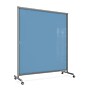 Ghent EZ Glass Mobile Dry-Erase Whiteboard, Aluminum Frame, 75"H x 62"W, Denim (EZ1NA7562DM)~#|#~94FCF00D-B7C8-407A-81AA57304B1A6B91_sc7