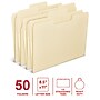 Staples Heavy‑Duty File Folder, Letter Size, 1/3‑Cut Tab, Manila, Durable Construction, 50/Box~#|#~95043D4D-F96D-40AB-9D234F04C921CAEC_sc7
