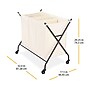 Whitmor 3-Section Rolling Laundry Sorter, Metal, Black/Natural (5588-11054)~#|#~950514BD-EEC4-4AD6-93CBA3D8754BF996_sc7
