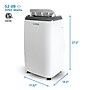 Commercial Cool 115-Volt 10,000 BTU (6,000 BTU DOE) Portable Air Conditioner, with Remote, White (CPT06WB)~#|#~9524D022-B6E1-44E4-9DBC2BCB7C654428_sc7
