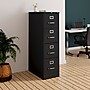Staples 4-Drawer Vertical File Cabinet, Letter Size, Lockable, 51.97"H x 14.9"W x 26.5"D, Black (59603/25411)~#|#~95400E23-43EE-4B2F-BD7969EC117896C3_sc7
