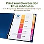 Avery Ready Index Table of Contents EcoFriendly Paper Dividers, 1-5 Tabs, Multicolor, 3 Sets/Pack (11080)~#|#~95618280-D8A5-4A12-9F8D7F629350E8FA_sc7