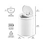 Nine Stars Plastic Sensor Trash Can, 2.6-Gallon, White (DZT-10-29)~#|#~9562A55A-7E07-4D07-B2133699D23C431F_sc7