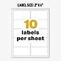 Avery UltraDuty Waterproof Laser GHS Chemical Labels, 2" x 4", White, 500 Labels/Box (60505)~#|#~95737717-FDB2-45C6-872D51875002B7A8_sc7
