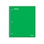 Staples Premium Poly 1-Subject Notebook, 8" x 10.5", Wide Ruled, 100 Sheets, Green (TR51452)~#|#~957E89EE-A1DD-4332-AE29B94C763C114F_sc7