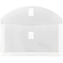 JAM Paper Premium Plastic Filing Envelope with Hook & Loop Closure, 5 1/4" x 10", Clear, 3/Pack (921V1CLX3)~#|#~95891362-F0DF-4836-BF37C5FD09817B8D_sc7