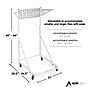 AdirOffice Blueprint Metal Mobile File Cart with Lockable Wheels, White (613-WHI)~#|#~959A929A-0E54-47F5-AD6CE2A671550D21_sc7