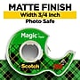 Scotch Magic Invisible Clear Tape Refill, 0.75" x 16.67 yds., 1" Core, 2 Rolls/Pack (122DM-2)~#|#~95A114A0-A2F5-4BDF-BA26BF346FCDE5A2_sc7