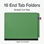 Pendaflex Pressboard Classification Folder, 2-Dividers, 2" Expansion, Letter Size, Green, 10/Box (1006948)~#|#~95C11EB8-249A-43A7-9DBA451A8F39302F_sc7