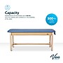 Viva Comfort Aristo Wood H-Brace Physician Exam Table with Paper Cutter and Holder, 500lbs. Capacity, Blue (ADI996-HBFP-BLU)~#|#~961269C1-76C8-40AB-AFE563F8770DF3FB_sc7
