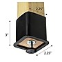 Diversified Woodcrafts BOTH Rubber Leg Boot, Black, 4/Set (100076X4)~#|#~9614DE25-331C-4899-80855571D65C8FA1_sc7