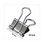 Universal® Small Binder Clips, 3/8" Capacity, 3/4" Wide, Silver, 40 Per Pack~#|#~961F18E0-E9B2-4E34-A892FBAA1DC5F319_sc7