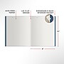 Staples Pro120 Elite™ Flexible Cover Journal, 8" x 10", Narrow Ruled, Navy Blue, 162 Pages (ST63374)~#|#~964B3938-2261-4EAF-80C0587C7B30CA6C_sc7