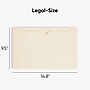Smead Recycled Reinforced File Jacket, 2" Expansion, Legal Size, Manila, 50/Box (76560)~#|#~967C90BD-54B1-4067-BF67B878BDAADFF1_sc7
