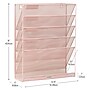 Mind Reader 5-Pocket Metal Mesh Mountable Wall File, Letter Size, Pink (MAGSTACK-PNK)~#|#~968C403C-2F5B-4EAE-9E29CF731B8430BA_sc7