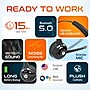 Delton 10X Microphone Wireless Noise-Canceling Bluetooth Mono Trucker Headset, Over-the-Head, Black (DBTHEAD10X)~#|#~9690128E-6989-4714-B70FC721E0CDE47B_sc7