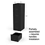 Staples 4-Drawer Vertical File Cabinet, Letter Size, Lockable, 47.2"H x 14.5"W x 18.9"D, Black (ST62801)~#|#~96A314C8-EB2C-4132-A9D2ADA99DFD9765_sc7